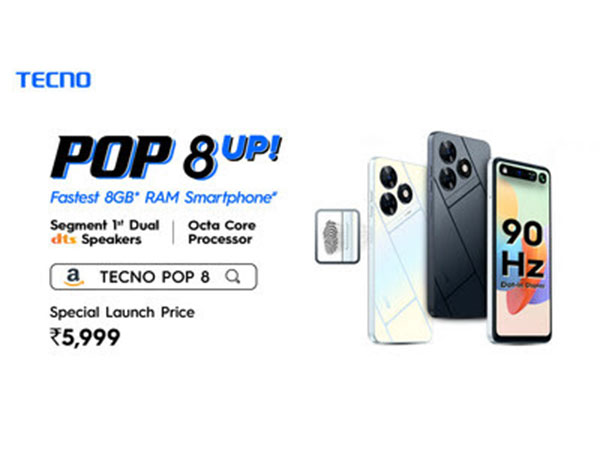TECNO Launches POP 8 - Meet Segment's Fastest 8GB RAM Smartphone