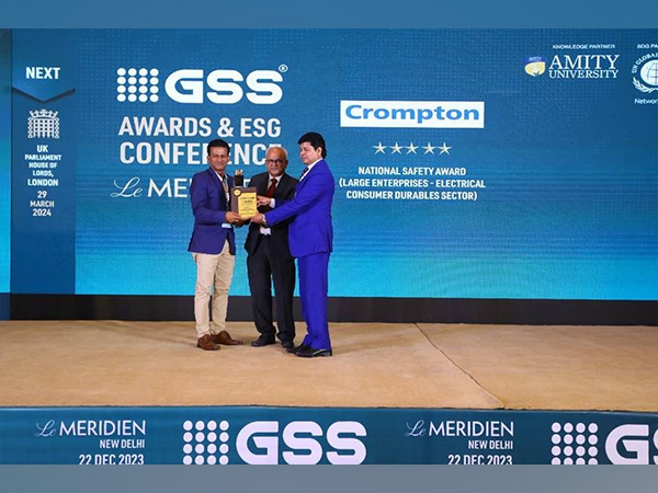 Crompton's Fans division at its Bethora, Goa Plant won the National Safety Award