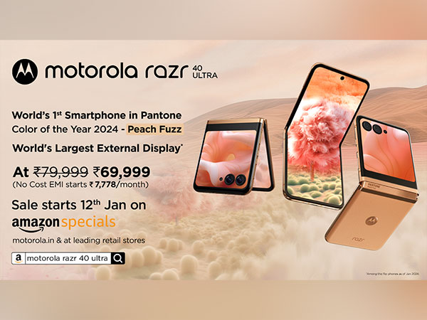 Motorola Disrupts Lifestyle Technology in India - Launches motorola razr40 ultra and edge 40 neo in the PANTONE Colour of the Year 2024 - Peach Fuzz!