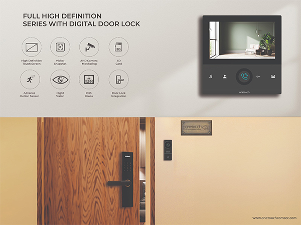 Onetouch introduces the Full High-Definition Video Door Phone Kit with Digital Door Lock Integration