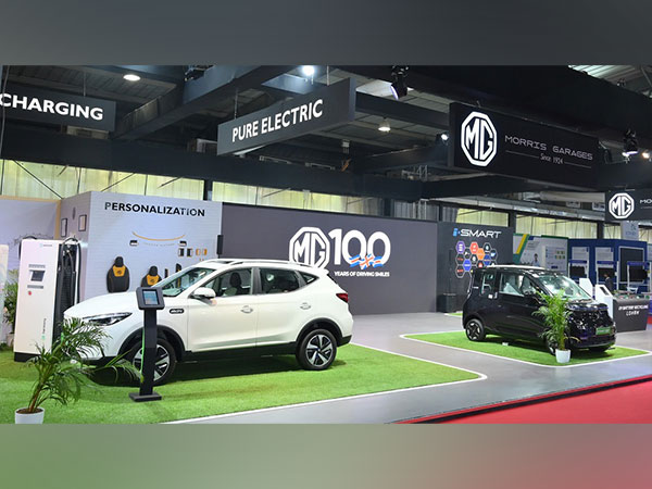 MG Motor showcases its EV prowess with MG ZS EV and Comet EV at the Vibrant Gujarat Global Summit 2024