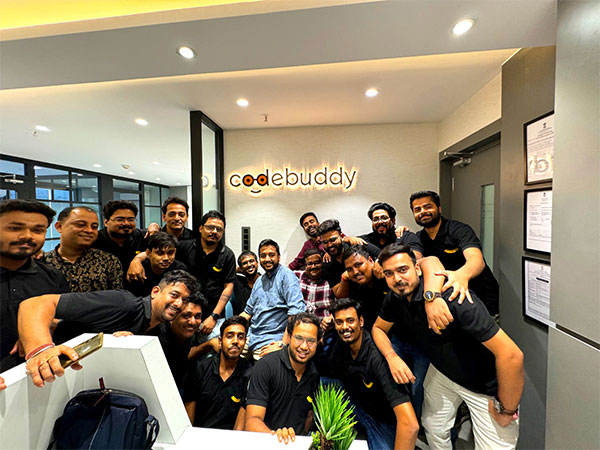 Codebuddy team at their HQ