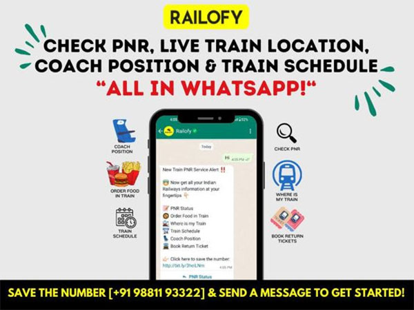 Check PNR Status, Live Train Location, Coach Position and Train Schedule on WhatsApp