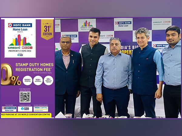 CREDAI-MCHI announces zero stamp duty & registration charges for all home sales at India's Largest Property Expo 2024, Jan 26-28, Jio World Convention Centre, Mumbai
