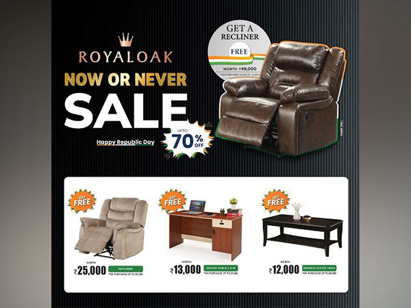 Royaloak Furniture's Republic Day Now or Never Sale - Unveiling a Spectacular 70 per cent Off