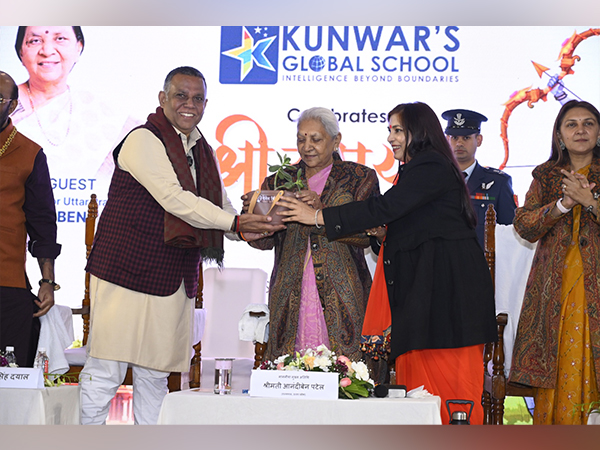 Governor Anandiben Patel attends annual function of Kunwar Global School