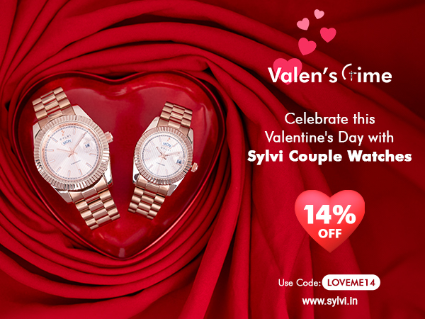 Timeless Bonds: Elevate Your Valentine's Day with Exquisite Sylvi Couple Watches & Discounts