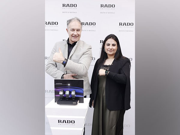 Global CEO of Rado Adrian Bosshard and Simran Chandhoke, Brand Manager, Rado