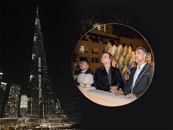 Solitairo shines bright at Burj Khalifa in presence of founders Vivek Oberoi, Ricky Vasandani and Satish Daryanani
