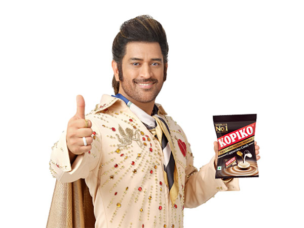 MS Dhoni with Kopiko Candy