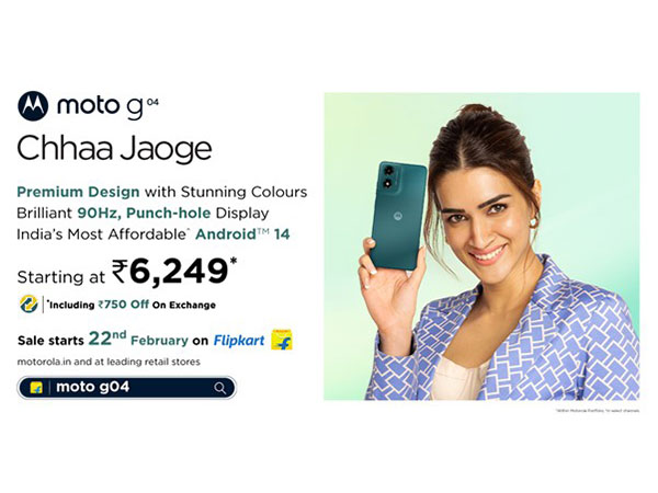 Motorola Disrupts Entry Level Smartphone Market with moto g04 at Effective Price of Rs. 6,249*