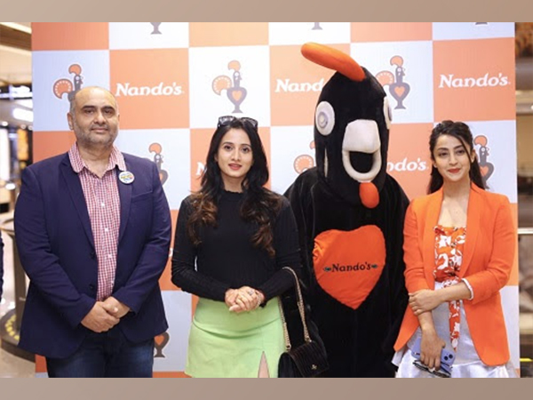 Indian actresses Aindrita Ray; Harshika Poonacha during an event at the Mall of Asia, The grand opening ceremony was graced by the esteemed presence of Sameer Bhasin, CEO of Nando's India