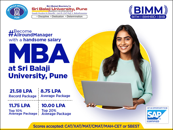 Sri Balaji University, Pune maintaining a Stellar Placement: Records Highest Package at Rs 21.58 LPA