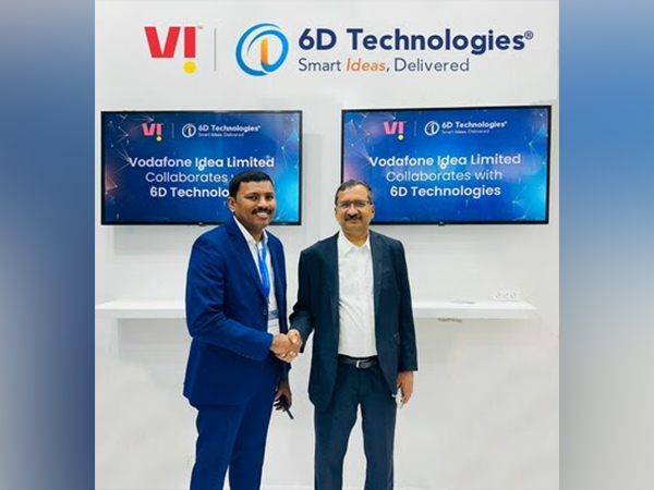Abhilash Sadanandan, Co-founder and CEO of 6D Technologies, and Jagbir Singh, Chief Technology Officer at Vodafone Idea, join hands in collaboration as Vodafone Idea partners with 6D Technologies