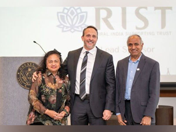 L-R Dr Nalini Saligram (Arogya World), Paul Glick (RIST) and Ratan Agarwal (WHEELS Foundation)