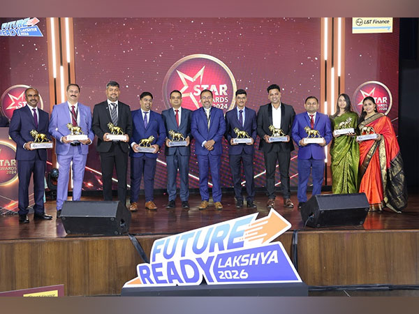 Sudipta Roy, Managing Director & CEO, L&T Finance Holdings Ltd. along with some of the winners of Star Awards 2024