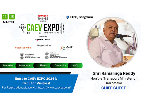 Transport Minister of Karnataka, Ramalinga Reddy to Grace CAEV EXPO 2024 as Chief Guest