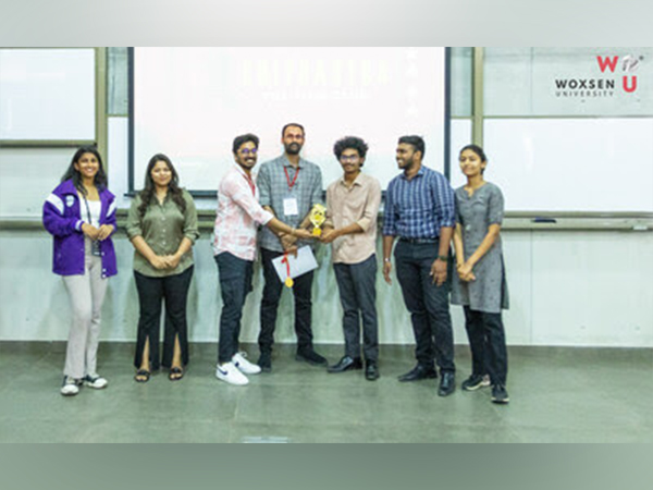 Charan Varma(Youtuber & content creator), Pavan (Creative producer, chai biscuit) presenting the winners of short film competition with medal and award.