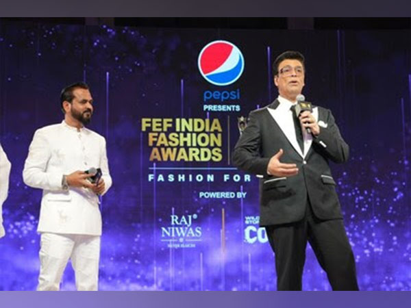 Sanjay Nigam Founder, FEF India Fashion Awards and Fashion Entrepreneur Fund, and Karan Johar, Indian Filmmaker