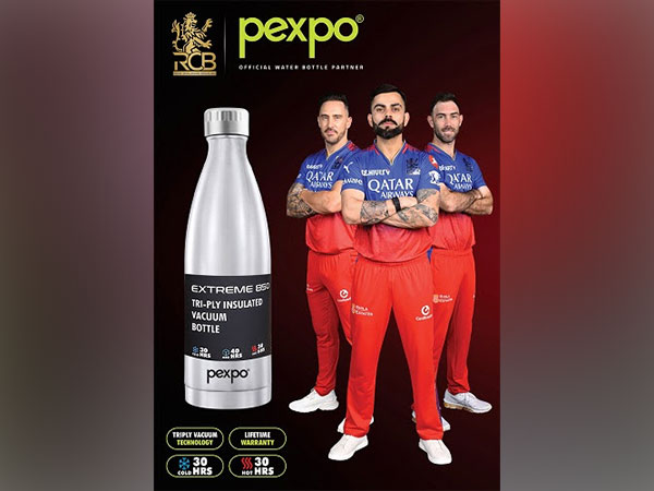 Pexpo's collaboration with Royal Challengers Bengaluru (RCB) as the official Water Bottle Partner for the 17th edition of the T20 League