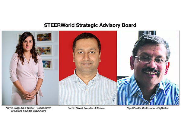 Inspirational leaders Naiyya Saggi, Vipul Parekh and Sachin Oswal will bring diverse perspectives and strategic guidance as Steer enters its next phase of growth