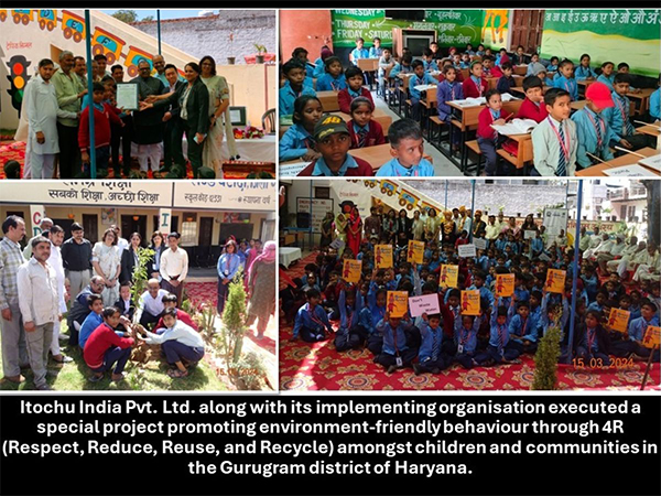 Itochu India Pvt. Ltd Executes "4R Project" (Respect, Reduce, Reuse, Recycle) Promoting Environmental Friendly Behaviour, in Gurugram District