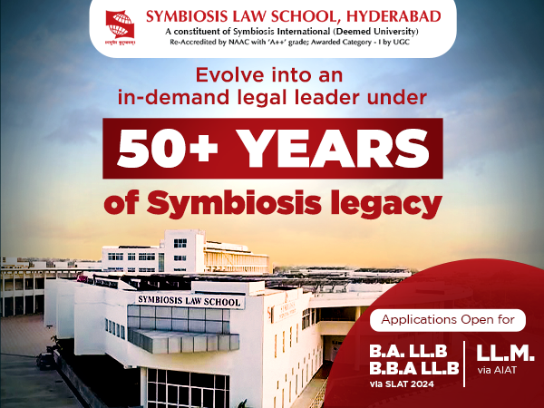 SLS Hyderabad - Evolve into an in-demand legal leader under 50+ years of Symbiosis Legacy