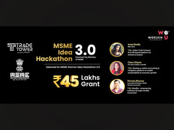 3 Pioneering Ideas from Woxsen University secure 45 Lakh grant at MSME Idea Hackathon 3.0(Women)