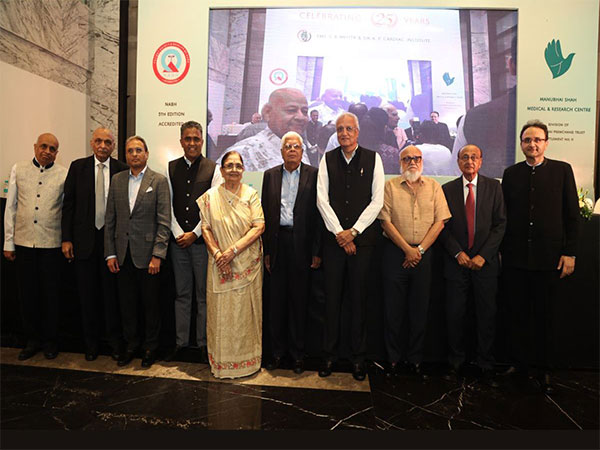 (Left to Right), Yogen Lathia, Hiren M. Shah, Russell Mehta, Ghanshyambhai Dholakia, Arunaben M. Shah, Arvindbhai Desai, Ajay Sheth, Dr Sudhanshu Bhattacharya, Dr Ashok Shroff and Purav H. Shah.