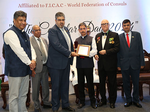 Neeraj A Sharma Receives Prestigious "Medal of Honour" at Consular Day 2024 in Chennai
