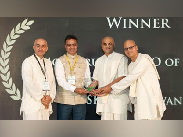 ISKCON Bhiwandi wins the Most Trusted NGO of the Year Award at the 10th edition of CSR Summit & Awards held in Mumbai