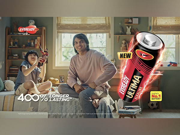 Eveready's latest TVC, starring Neeraj Chopra spotlights Ultima Alkaline batteries for kids uninterrupted play and limitless imagination
