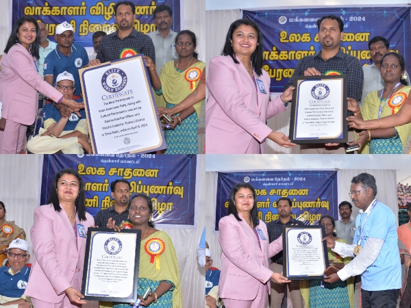 Elite World Record-Breaking Voter Awareness Rally with Cultural Extravaganza Held in Tenkasi District