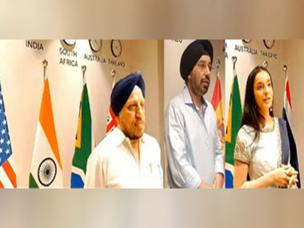 L to R, Iqbal Singh Anand, Chairman ALP Group, Tejbir Singh Anand MD, and Ravleen Kaur Anand Director HR, addressing media