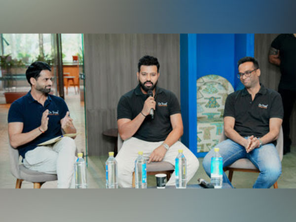 Rohit Sharma (center) with an exclusive meet and greet with Dr Trust (Nureca Limited)