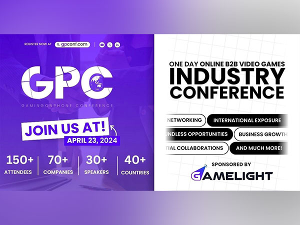 The GamingonPhone Conference Online 2024 is set to take place on April 23rd, drawing participation from over 70 companies spanning 40 countries