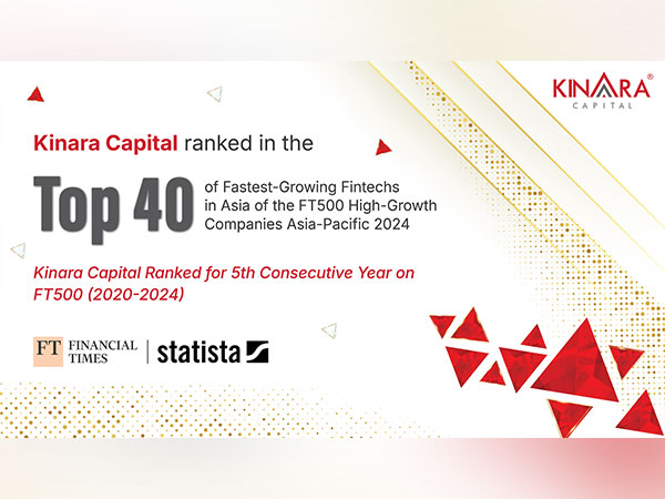 Kinara Capital ranked on the Financial Times-Statista list of 500 High-Growth Companies in Asia-Pacific 2024