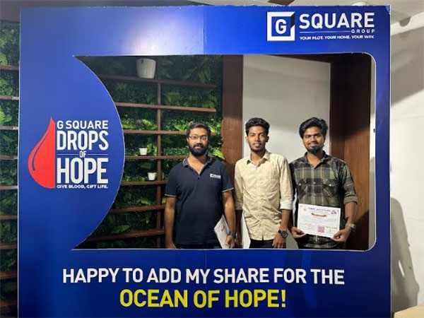 G Square Employees participating in the Drops of Hope Campaign