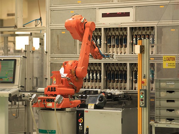 ABB MCB being manufactured at ABB's smart factory