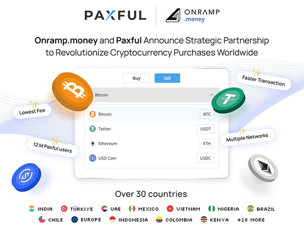 Onramp Money and Paxful Announce Strategic Partnership | Revolutionizing Cryptocurrency Transactions Worldwide