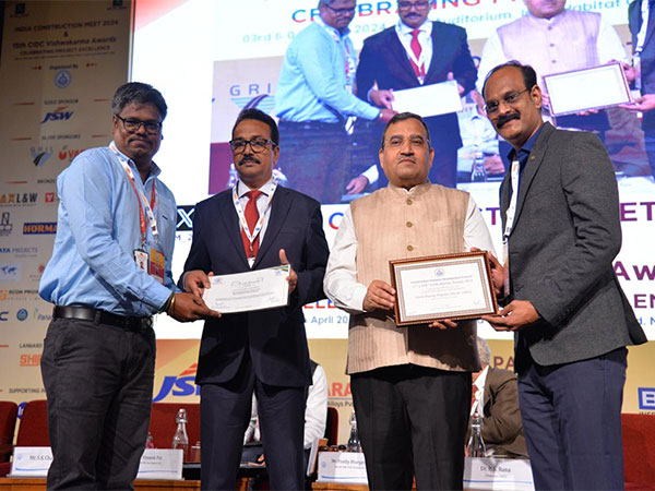 Navin's receiving CIDC Vishwakarma Award alongside Green Initiative Certification
