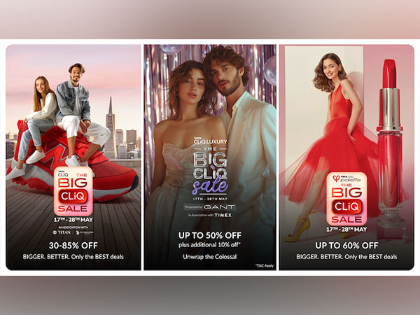 Every CLiQ is more rewarding at The Big CLiQ Sale on Tata CLiQ, Tata CLiQ Luxury, and Tata CLiQ Palette