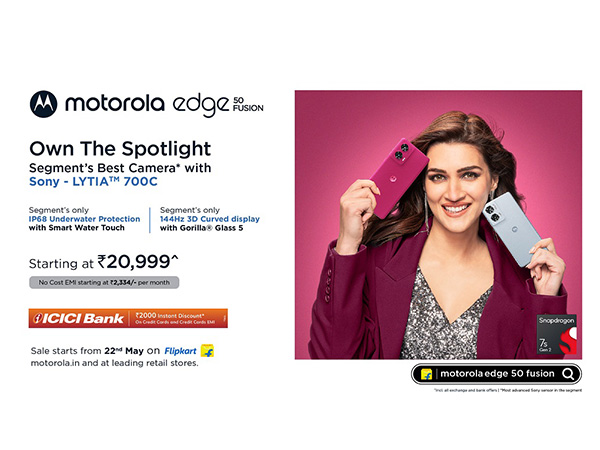 Motorola launches the motorola edge 50 Fusion