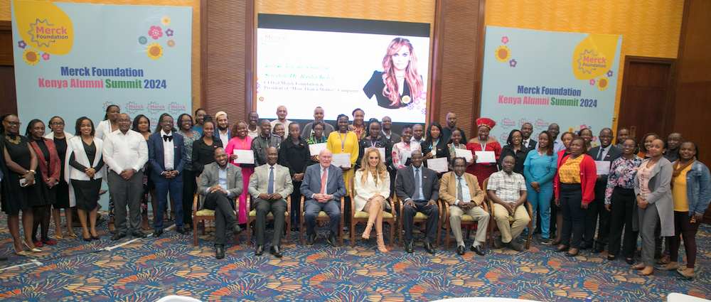 Merck Foundation Chairman and CEO with their Alumni during the Merck Foundation Kenya Annual Summit in Nairobi