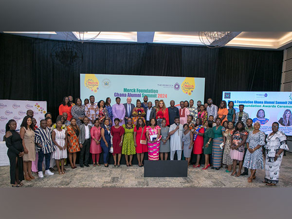 Merck Foundation Chairman & CEO together with Ghana First Lady during Ghana Alumni Summit 2024