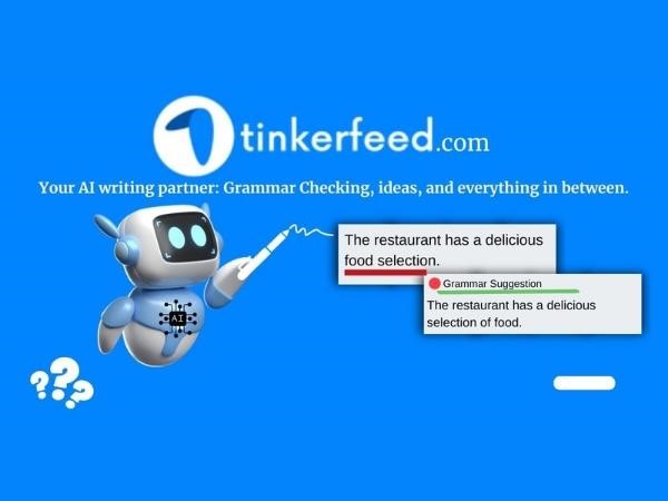 Tinkerfeed launches Pay-Per-Use AI Grammar Checker and AI Writer