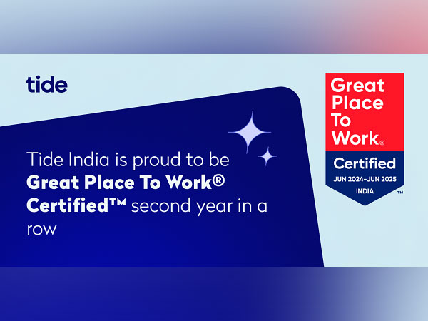 Tide India is proud to be Great Places To Work® organisation second year in a row