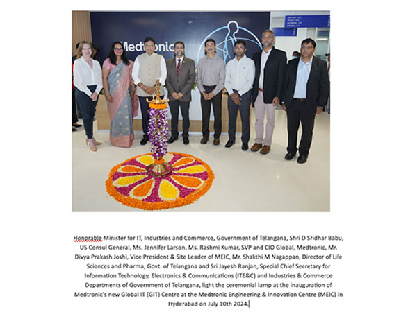 D. Sridhar Babu, Minister of IT, Industries and Commerce, Govt. of Telangana unveils Global IT Centre, Medtronic Engineering & Innovation Center in Hyderabad