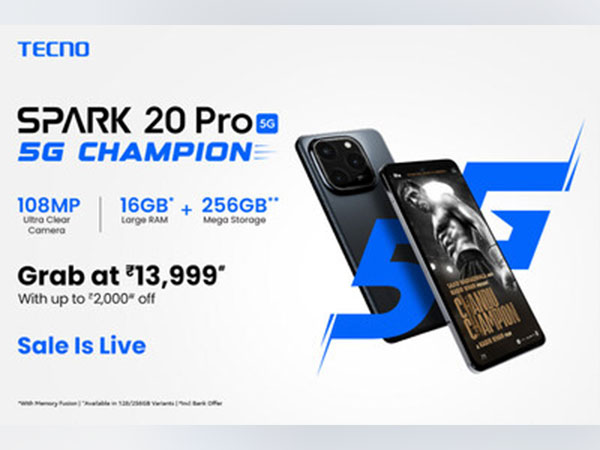 TECNO SPARK 20 Pro 5G has gone on sale today