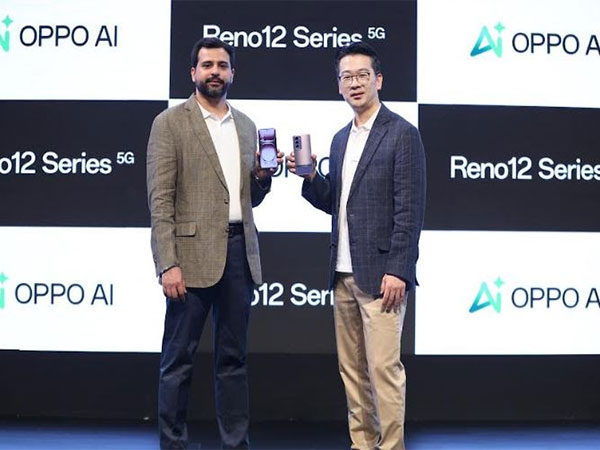 L-R - Karan Dua, Head of Product Marketing, OPPO India and Peter Dohyung Lee, Head of Product Strategy, OPPO at the launch of OPPO Reno12 Series in New Delhi today